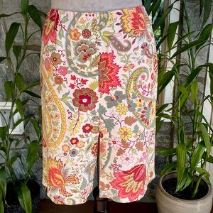 ETRO 🇮🇹 Red, Pink ,Multicolored & multi patterned Skirt. IT 40 = USA 6-8 🇮🇹
